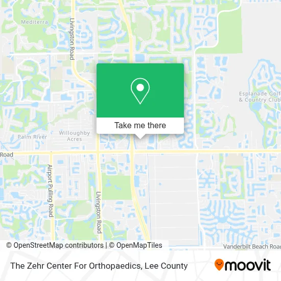 The Zehr Center For Orthopaedics map