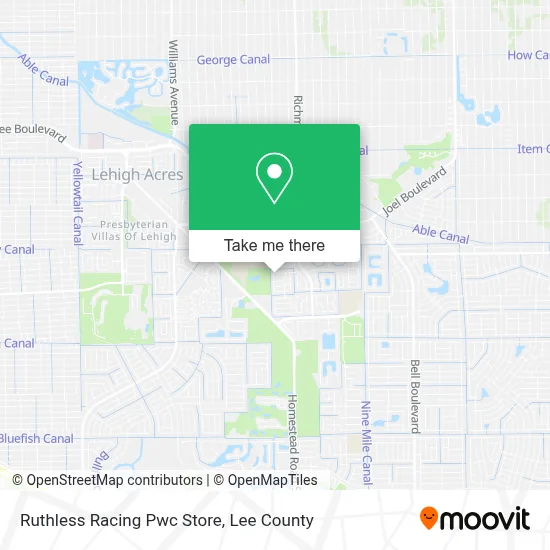 Ruthless Racing Pwc Store map