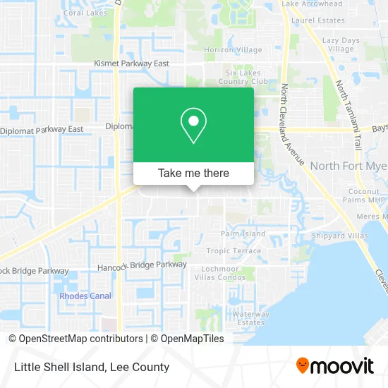 Little Shell Island map