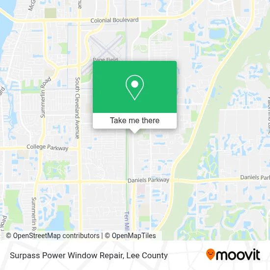 Surpass Power Window Repair map