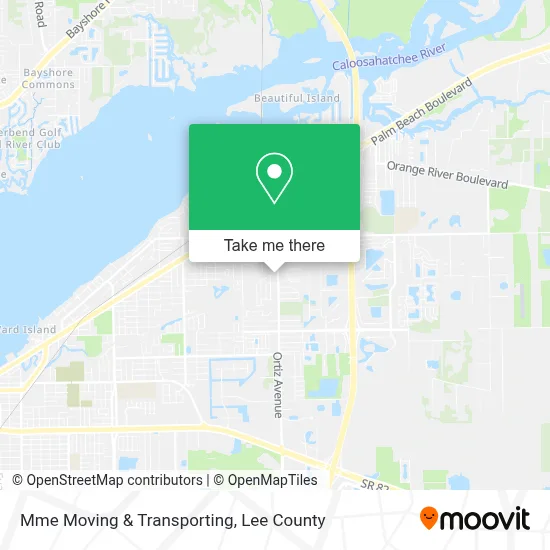 Mme Moving & Transporting map