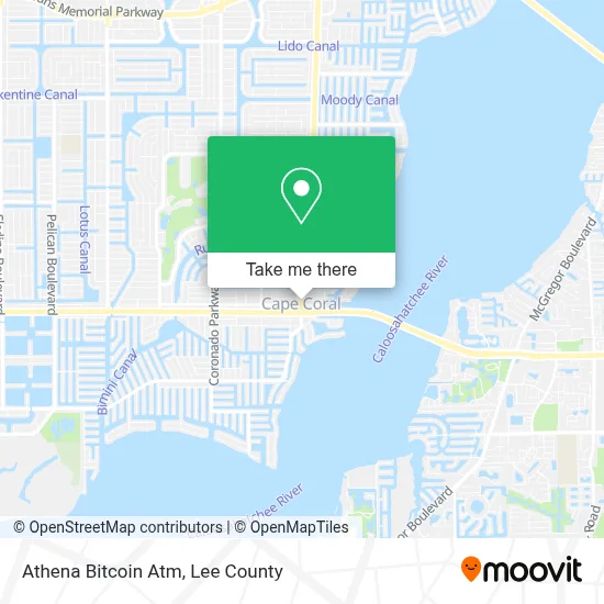Athena Bitcoin Atm map