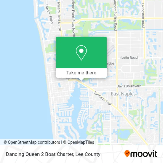 Dancing Queen 2 Boat Charter map