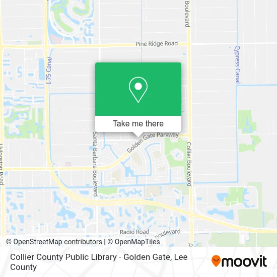 Collier County Public Library - Golden Gate map