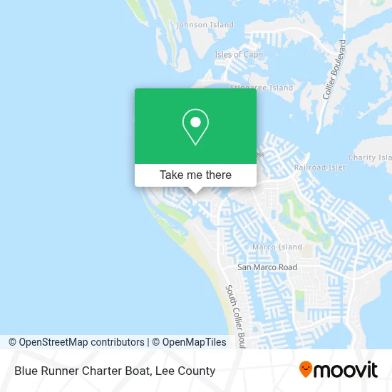 Blue Runner Charter Boat map