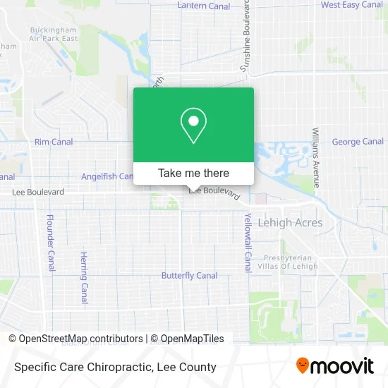 Specific Care Chiropractic map