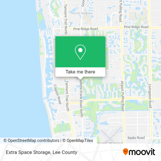 Extra Space Storage map