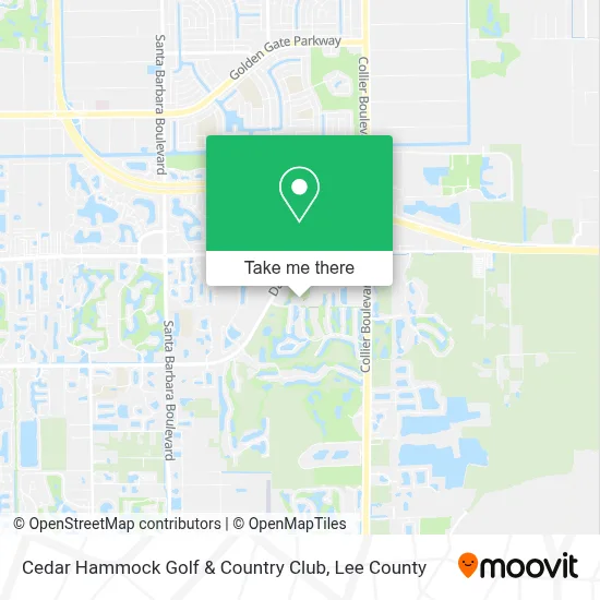 Cedar Hammock Golf & Country Club map