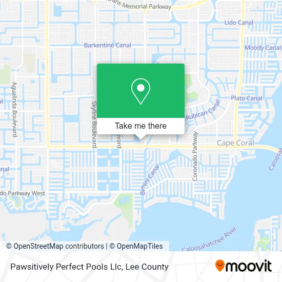 Pawsitively Perfect Pools Llc map