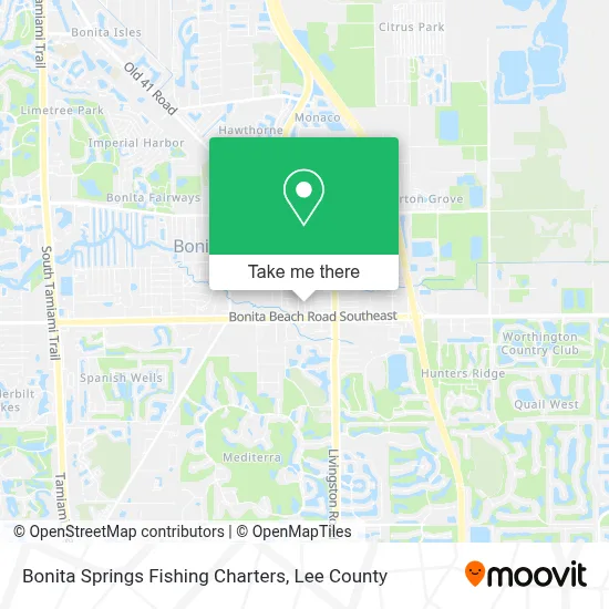 Bonita Springs Fishing Charters map