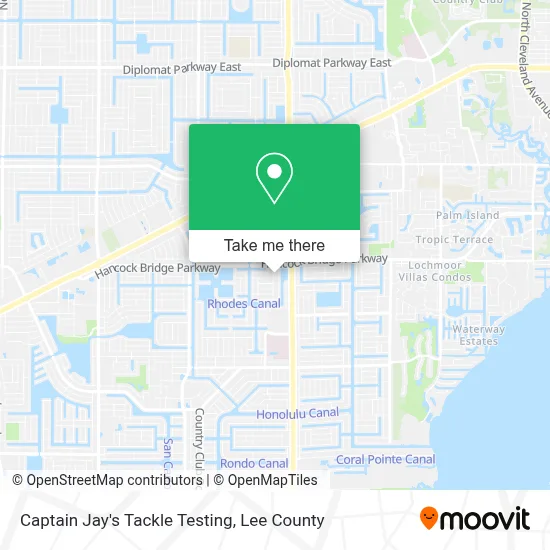 Captain Jay's Tackle Testing map