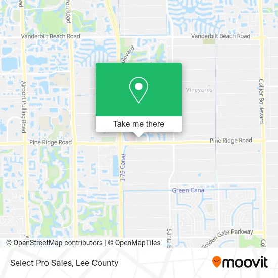 Select Pro Sales map