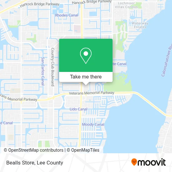 Bealls Store map