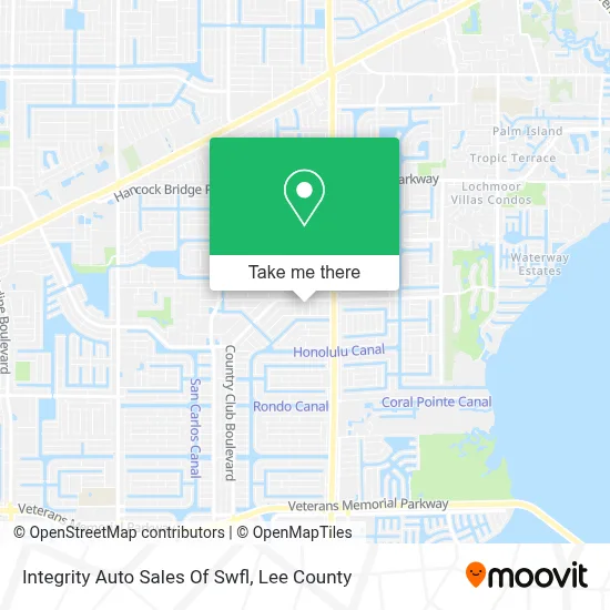 Integrity Auto Sales Of Swfl map