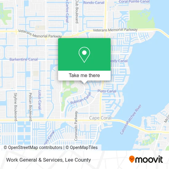 Work General & Services map