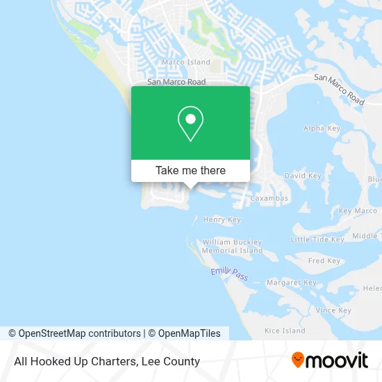 All Hooked Up Charters map
