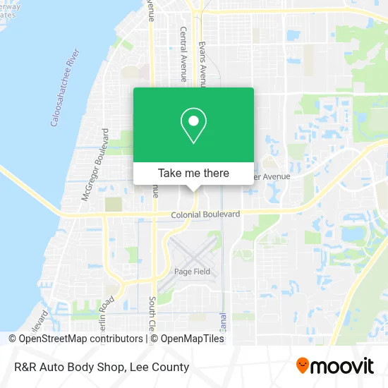 R&R Auto Body Shop map