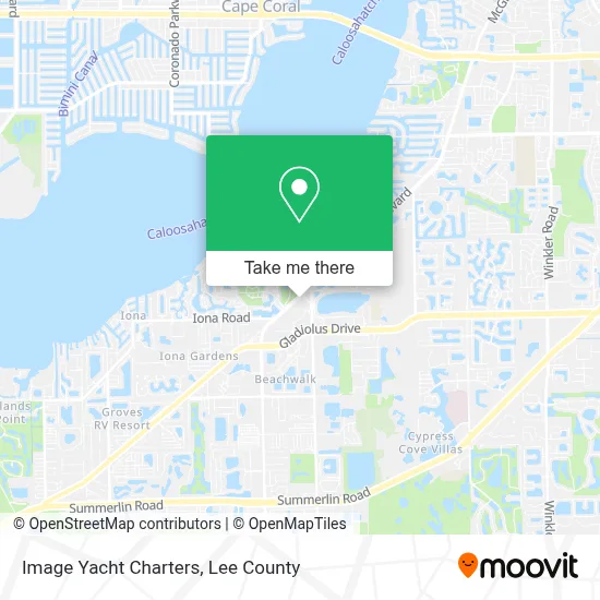 Image Yacht Charters map