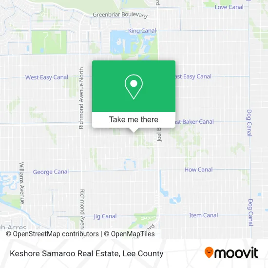 Keshore Samaroo Real Estate map