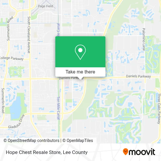 Hope Chest Resale Store map