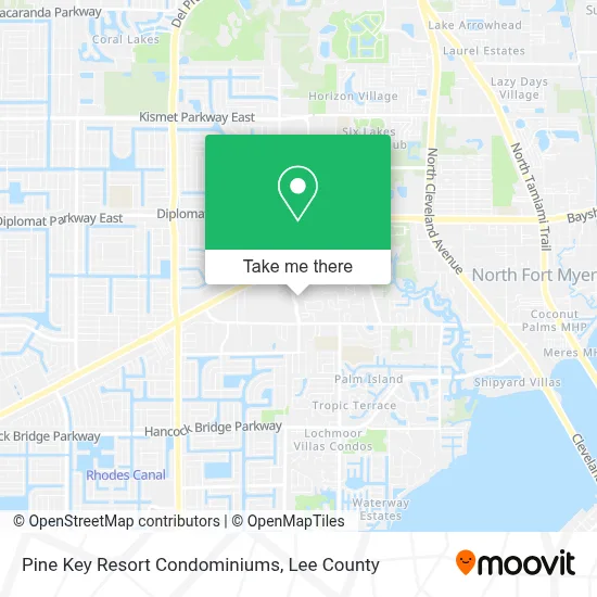 Pine Key Resort Condominiums map