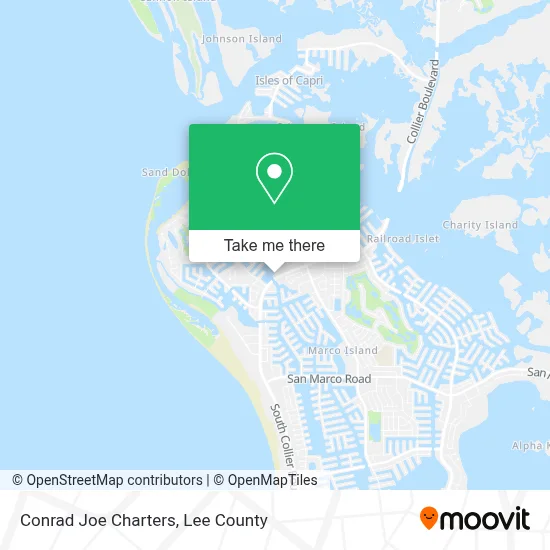 Conrad Joe Charters map