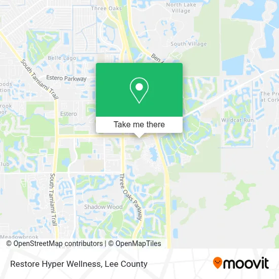 Restore Hyper Wellness map