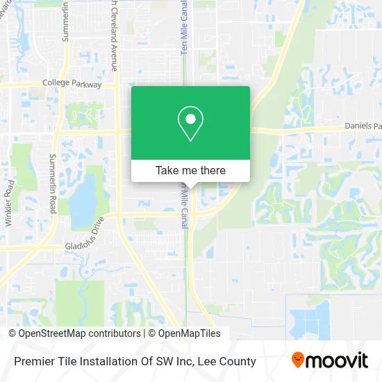 Premier Tile Installation Of SW Inc map