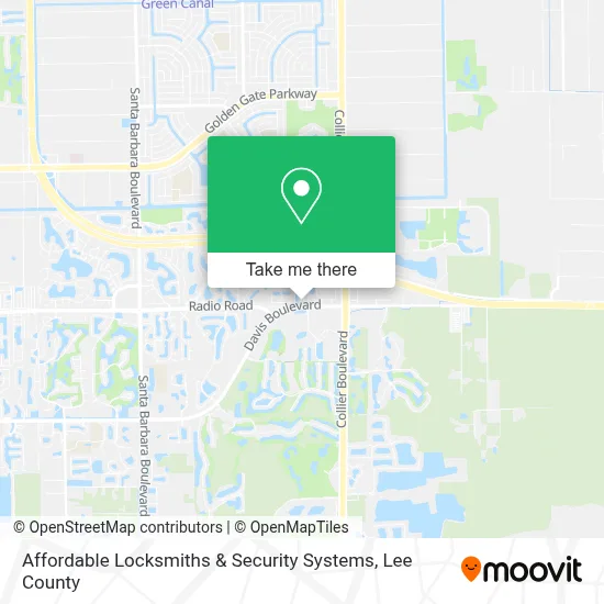 Affordable Locksmiths & Security Systems map