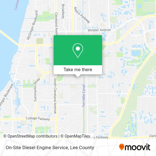 On-Site Diesel Engine Service map