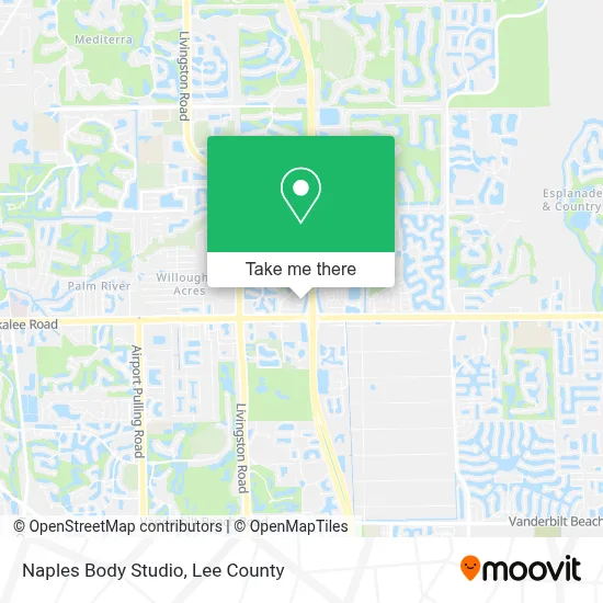 Naples Body Studio map