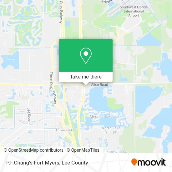 P.F.Chang's Fort Myers map