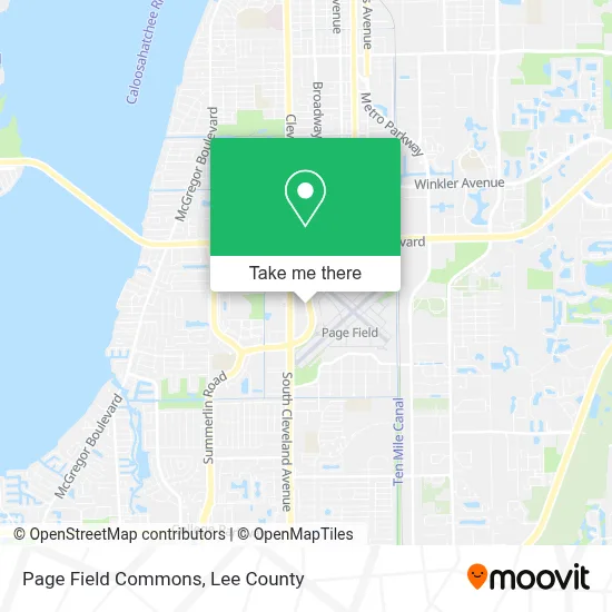 Page Field Commons map