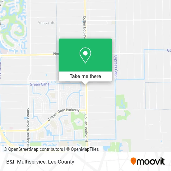 B&F Multiservice map