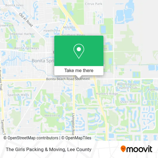 The Girls Packing & Moving map