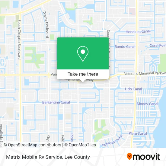 Matrix Mobile Rv Service map