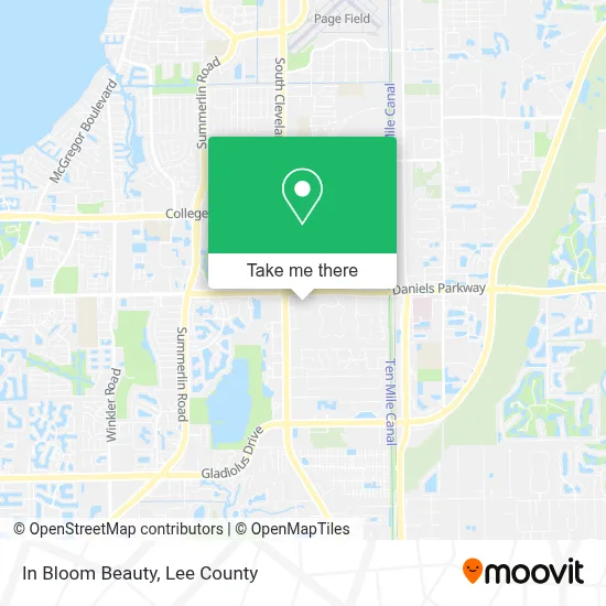 In Bloom Beauty map