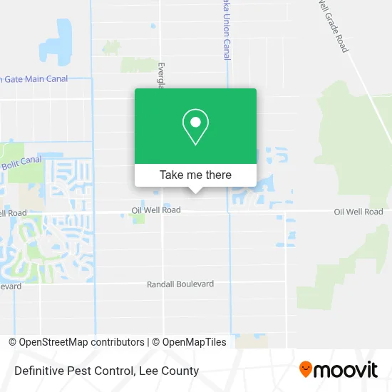 Definitive Pest Control map