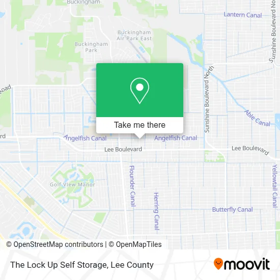 The Lock Up Self Storage map