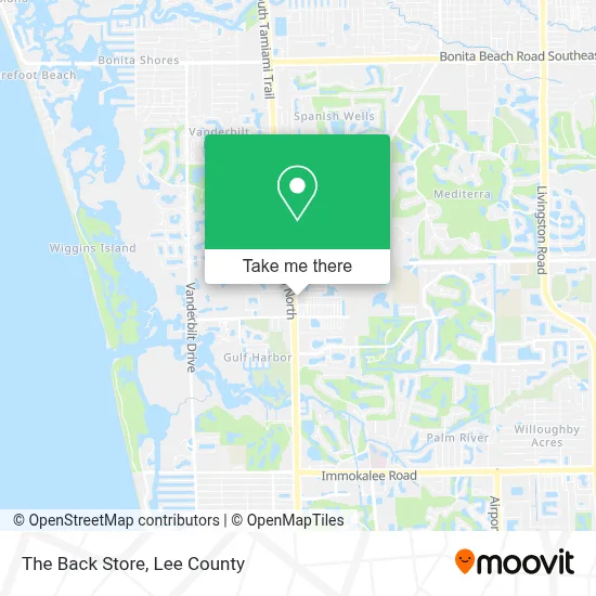 The Back Store map