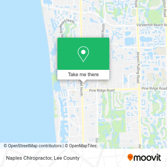 Naples Chiropractor map