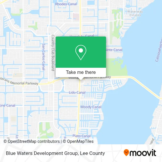 Blue Waters Development Group map