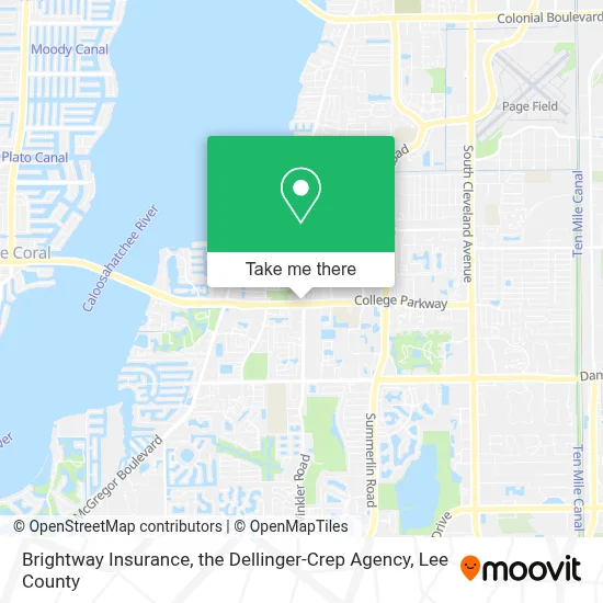 Brightway Insurance, the Dellinger-Crep Agency map