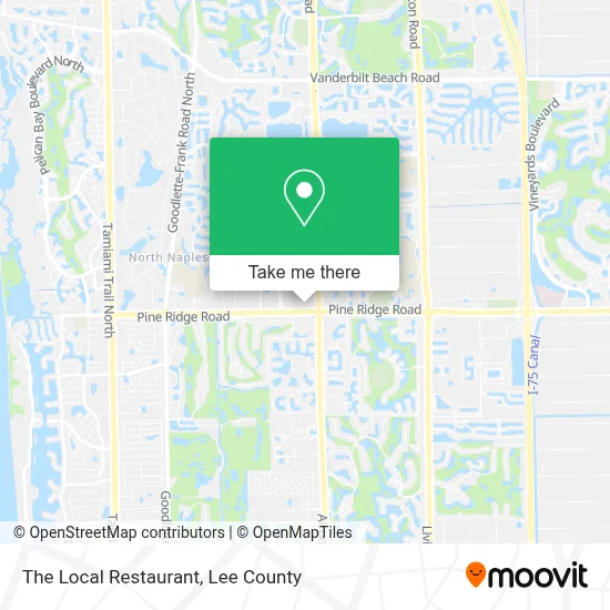 The Local Restaurant map