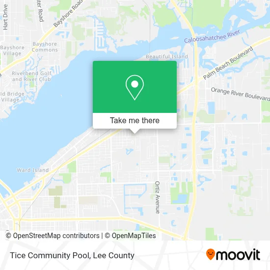 Tice Community Pool map