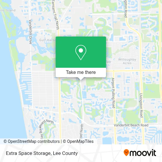 Extra Space Storage map