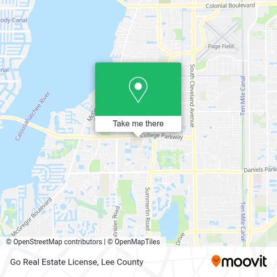 Go Real Estate License map