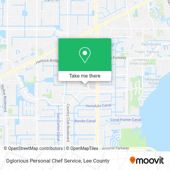 Dglorious Personal Chef Service map