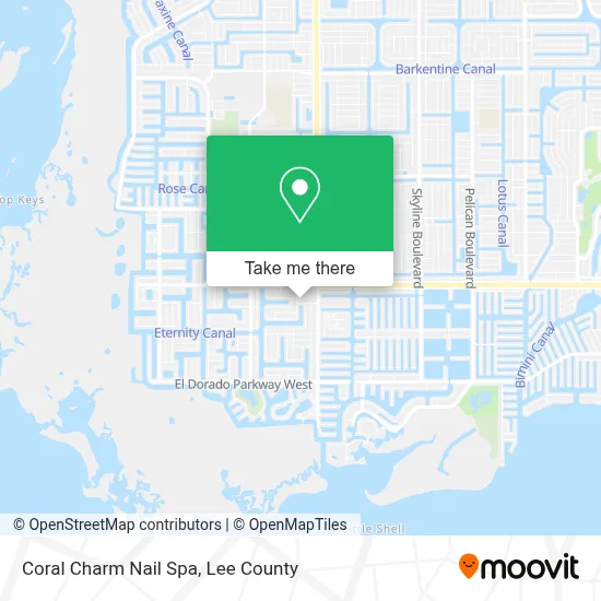 Coral Charm Nail Spa map