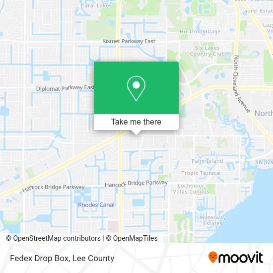 Fedex Drop Box map